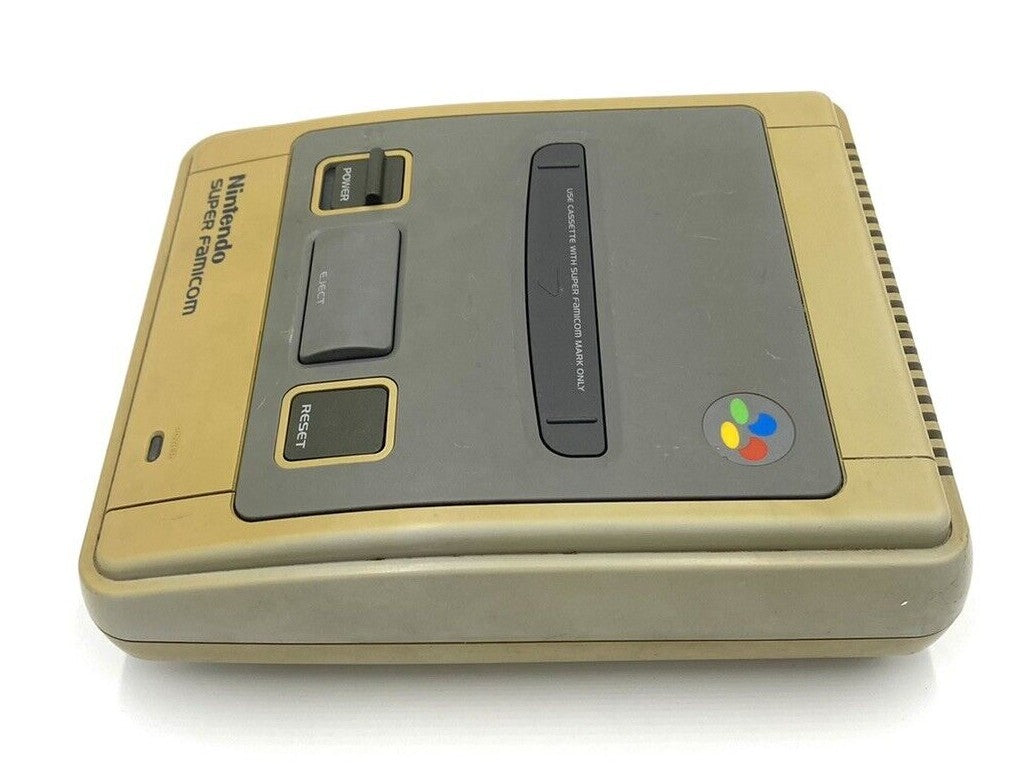 Nintendo Super Famicom Japanese Video Game Console + Controllers + Wires Bundle